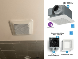 Panasonic Bathroom Fan with Automatic Humidity Sensor