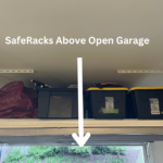SafeRacks installed above garage door