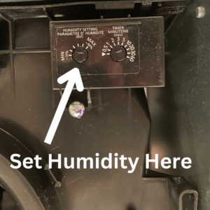 How to set humidity on Panasonic Bathroom Fan