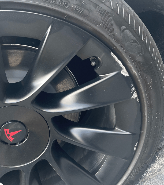 Tesla Scratch Rim Damage